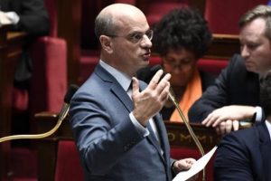 שר החינוך והנוער הצרפתי, ז'אן מישל בלנקר. צילום: AFP
