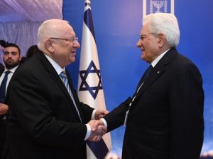 נשיא המדינה ונשיא איטליה. צילום | מארק ניימן/לע"מ