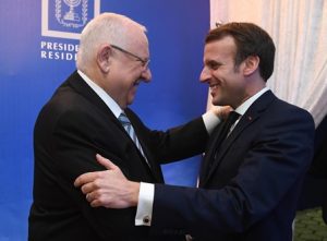 נשיר המדינה ונשיא צרפת. צילום | מארק ניימן/לע"מ